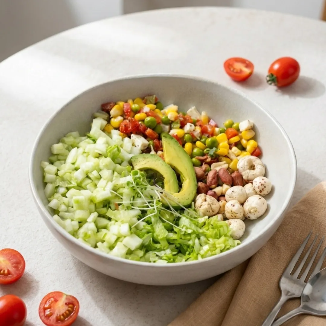 Corn & Peas Comfort Bowl with Creamy Coriander Sauce — Celato Fresh Ahmedabad