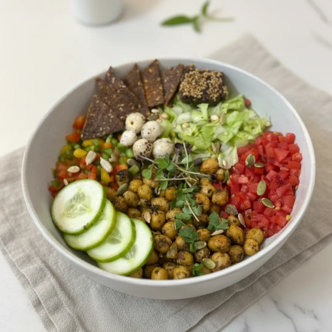 Masala Chickpea Bowl with Creamy Orange Sauce — Celato Fresh Ahmedabad