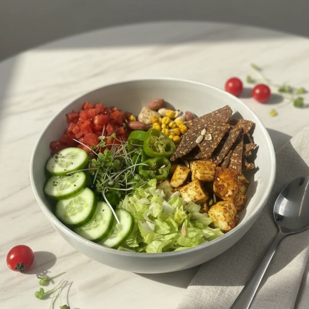 Roasted Paneer Bowl with Avocado Basil Sauce — Celato Fresh Ahmedabad